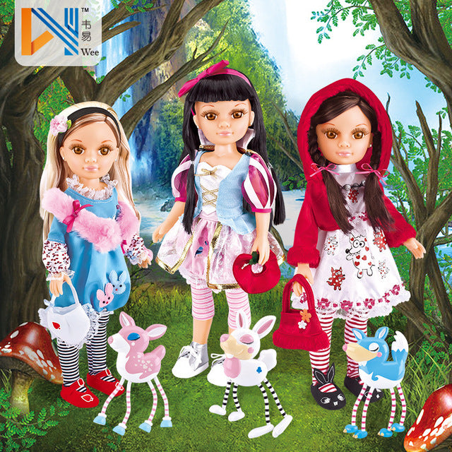 Silicone Princess Doll Dressing Set 17 Inch Fairy Tale Doll Doll Plastic Girl Toy