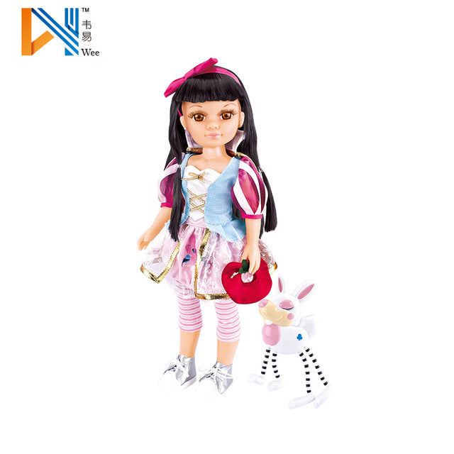 Silicone Princess Doll Dressing Set 17 Inch Fairy Tale Doll Doll Plastic Girl Toy