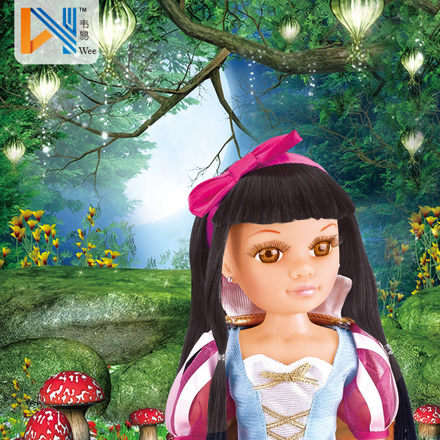 Silicone Princess Doll Dressing Set 17 Inch Fairy Tale Doll Doll Plastic Girl Toy