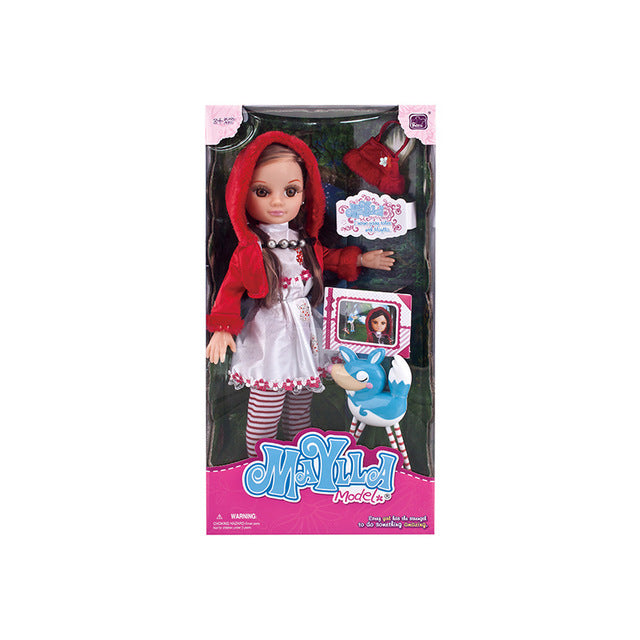 Silicone Princess Doll Dressing Set 17 Inch Fairy Tale Doll Doll Plastic Girl Toy