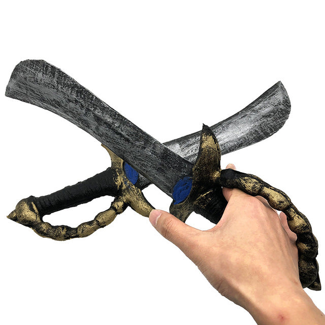 Cross-border selling simulation props captain equipped with pirate knife toy Halloween stage show cosplay weapon