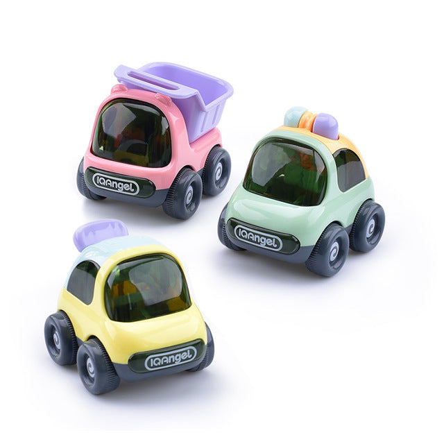 Baby mini toy pull back car engineering car toy car set boy and girl resistant to fall inertia car model