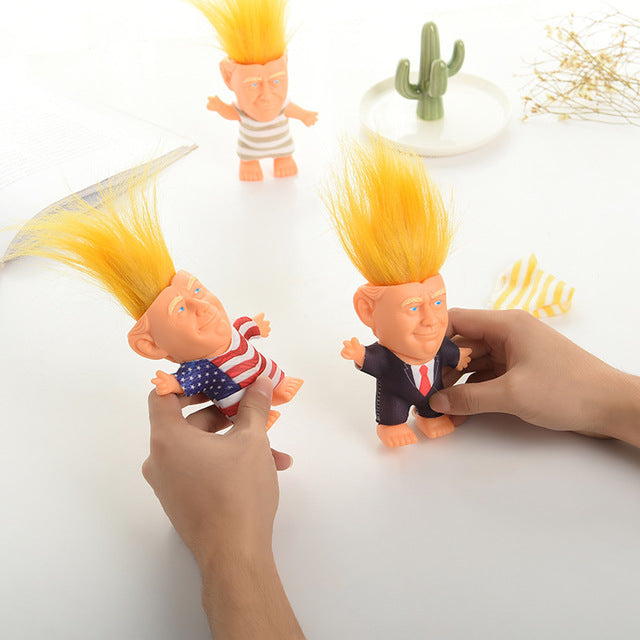 Cross-border European and American hot selling creative silicone troll doll doll toy factory direct support clothes custom
