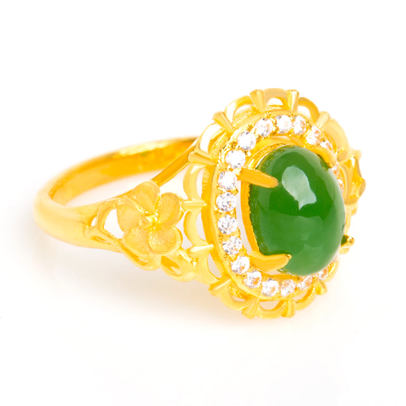 大唐滴翠直播手镯手链项链戒指耳饰玉佛观音貔貅生肖黄金硬金首饰