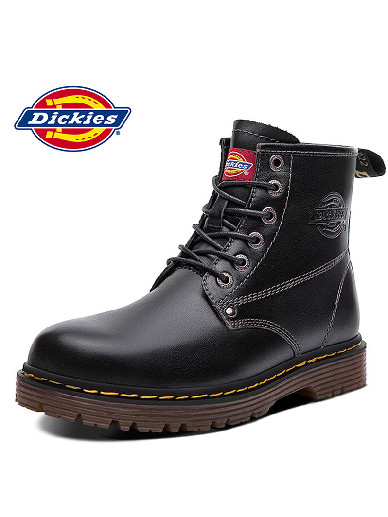 Dickies男靴春季中帮马丁靴子男真皮工装鞋男士皮靴潮流军靴男鞋