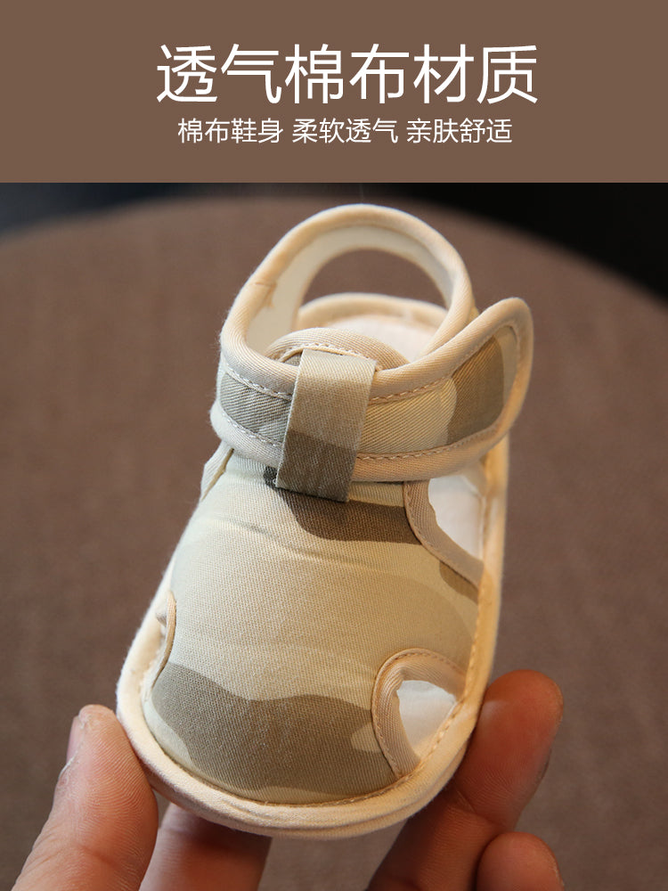 学步鞋软底婴儿凉鞋6-12个月男宝宝凉鞋幼儿鞋子布鞋女夏季0-1岁