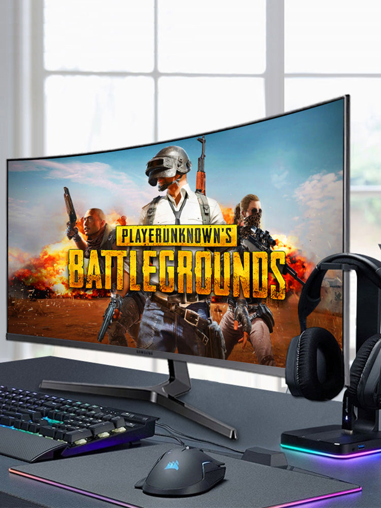 三星144HZ显示器C27JG50QQC 27英寸2K曲面 电竞吃鸡台式电脑曲屏 高清HDMI笔记本JG54外接PS4游戏32显示屏27