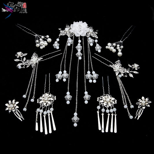 汉服头面首饰全套发簪古风簪子古典古代步摇流苏汉服发饰发夹套装