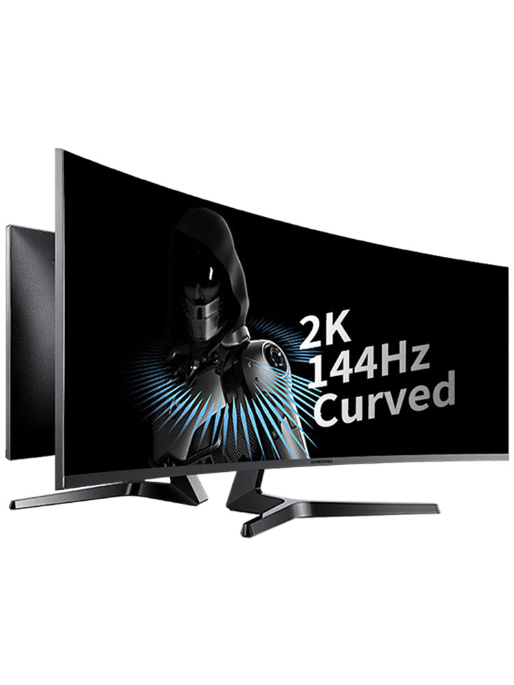 三星144HZ显示器C27JG50QQC 27英寸2K曲面 电竞吃鸡台式电脑曲屏 高清HDMI笔记本JG54外接PS4游戏32显示屏27