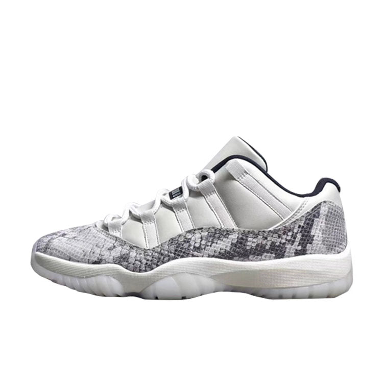 Air Jordan 11 Low AJ11白蛇纯白爆裂纹低帮男女篮球鞋CD6846-002