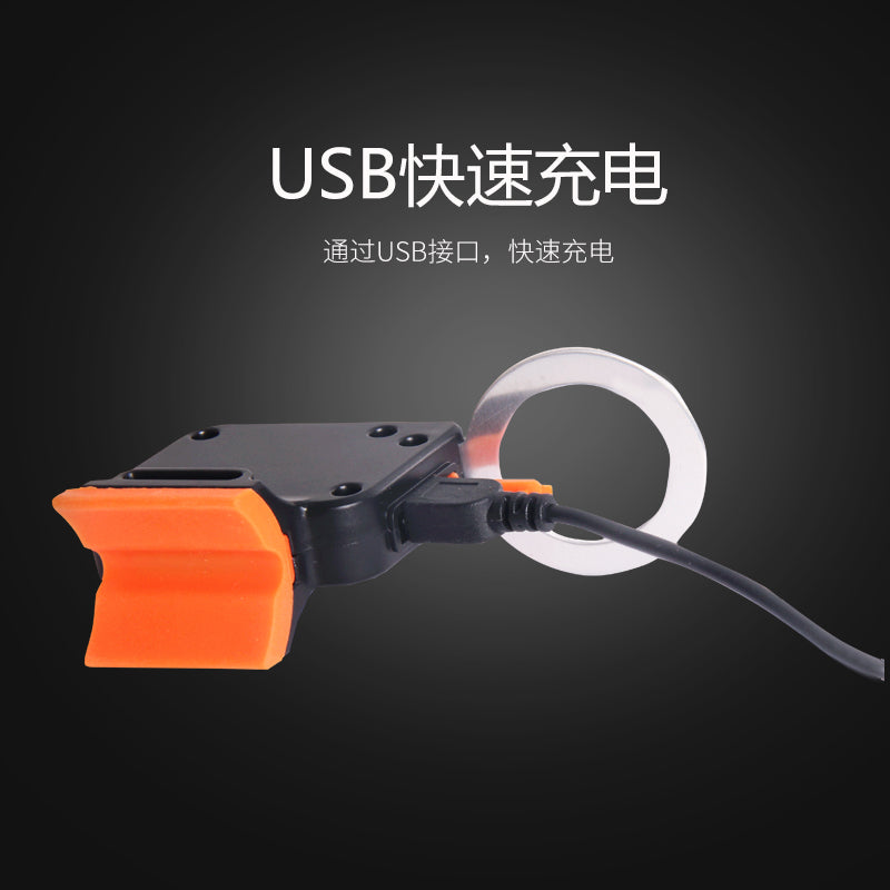 山地车公路自行车尾灯高亮 心形尾灯 破风坐管警示灯 USB充电尾灯