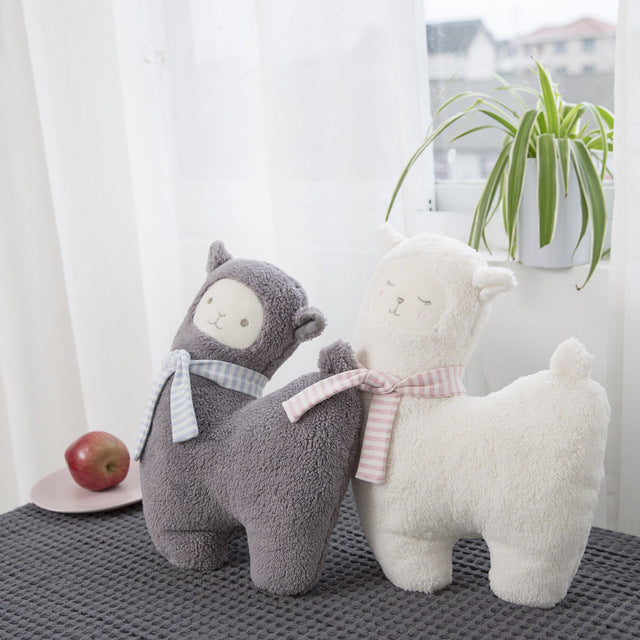 LEU manufacturers new ins pillow cute couple alpaca doll plush toy warm sheep pillow wholesale