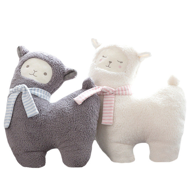 LEU manufacturers new ins pillow cute couple alpaca doll plush toy warm sheep pillow wholesale