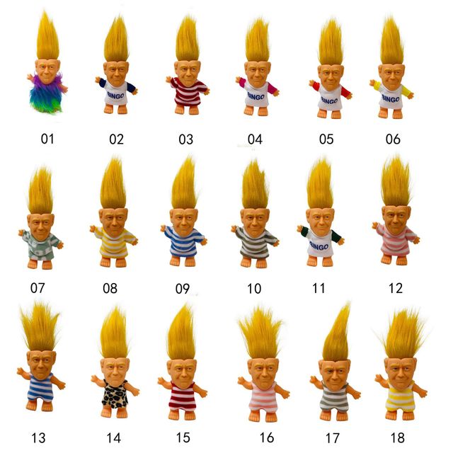 Cross-border European and American hot selling creative silicone troll doll doll toy factory direct support clothes custom