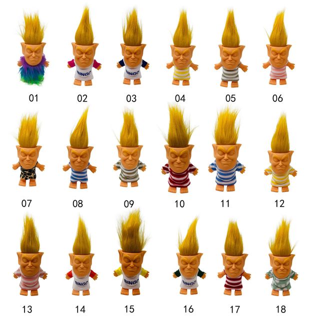 Cross-border European and American hot selling creative silicone troll doll doll toy factory direct support clothes custom