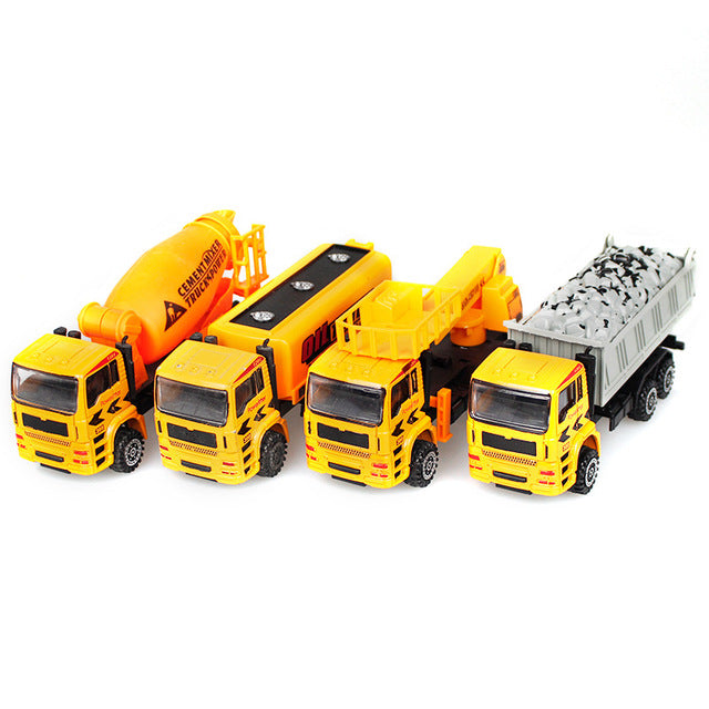 Explosion model alloy truck model toy children's toy cartoon engineering car boy child gift generation