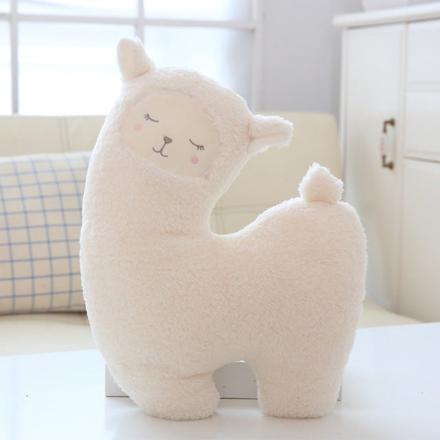 LEU manufacturers new ins pillow cute couple alpaca doll plush toy warm sheep pillow wholesale