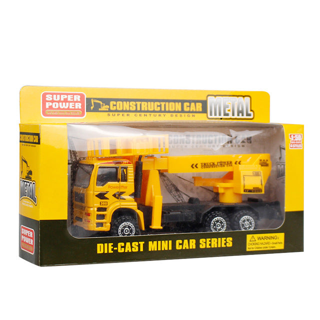 Explosion model alloy truck model toy children's toy cartoon engineering car boy child gift generation