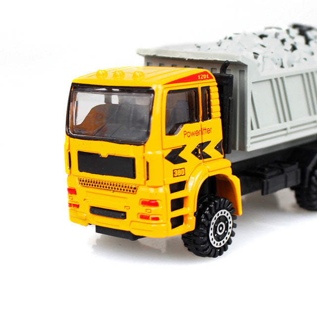 Explosion model alloy truck model toy children's toy cartoon engineering car boy child gift generation