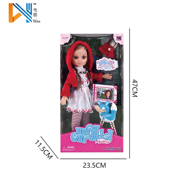 Silicone Princess Doll Dressing Set 17 Inch Fairy Tale Doll Doll Plastic Girl Toy