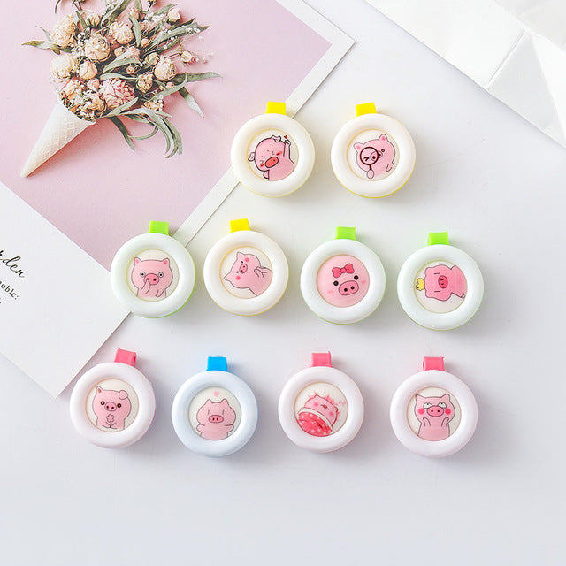 Factory direct creative cartoon solid mosquito repellent buckle child baby pregnant mosquito repellent clip mosquito repellent anti-mosquito carry buckle