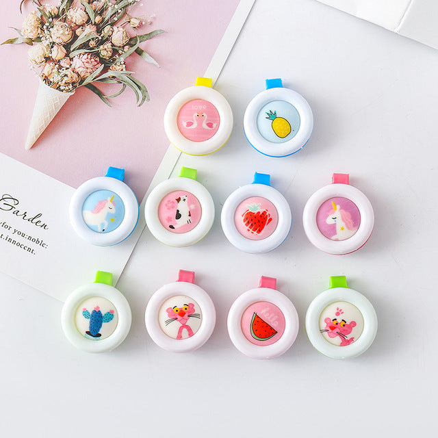 Factory direct creative cartoon solid mosquito repellent buckle child baby pregnant mosquito repellent clip mosquito repellent anti-mosquito carry buckle