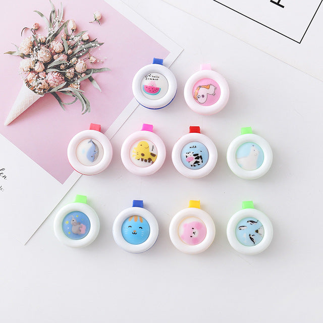 Factory direct creative cartoon solid mosquito repellent buckle child baby pregnant mosquito repellent clip mosquito repellent anti-mosquito carry buckle