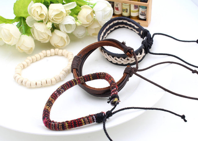 Foreign trade hot sale geometric color weave adjustable friendship handmade multi-layer beaded ethnic wind bracelet jewelry