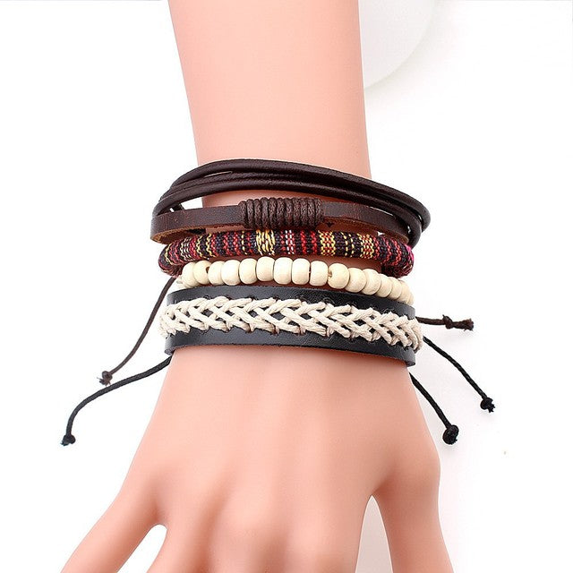 Foreign trade hot sale geometric color weave adjustable friendship handmade multi-layer beaded ethnic wind bracelet jewelry