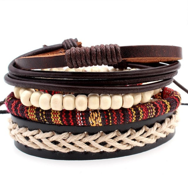 Foreign trade hot sale geometric color weave adjustable friendship handmade multi-layer beaded ethnic wind bracelet jewelry