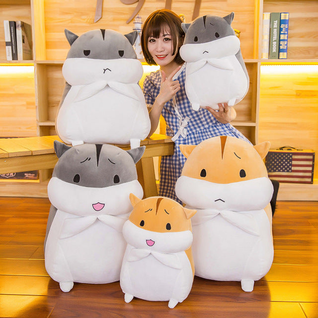 2019 new cute down cotton hamster doll children's doll doll plush toy pillow a generation