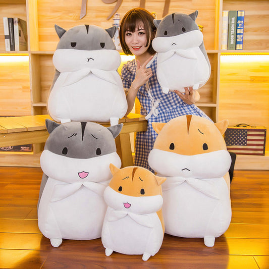 2019 new cute down cotton hamster doll children's doll doll plush toy pillow a generation