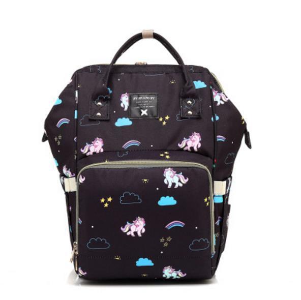 Copy of 2019 Mummy bag multi-function custom fashion Korean version of the cartoon unicorn mother and baby large capacity backpack