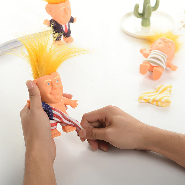 Cross-border European and American hot selling creative silicone troll doll doll toy factory direct support clothes custom