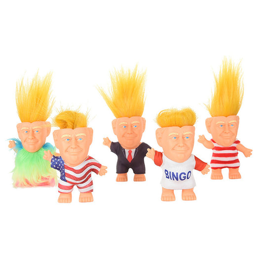 Cross-border European and American hot selling creative silicone troll doll doll toy factory direct support clothes custom