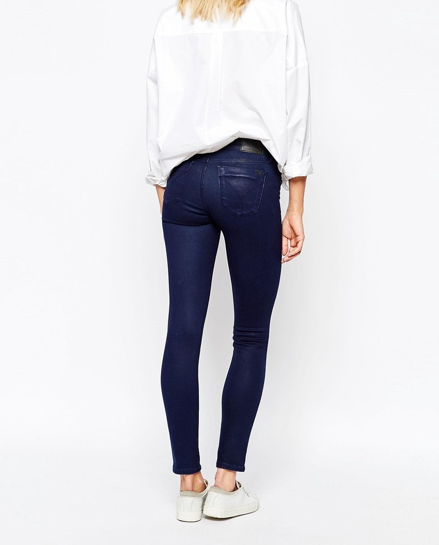 RISE SKINNY JEANS