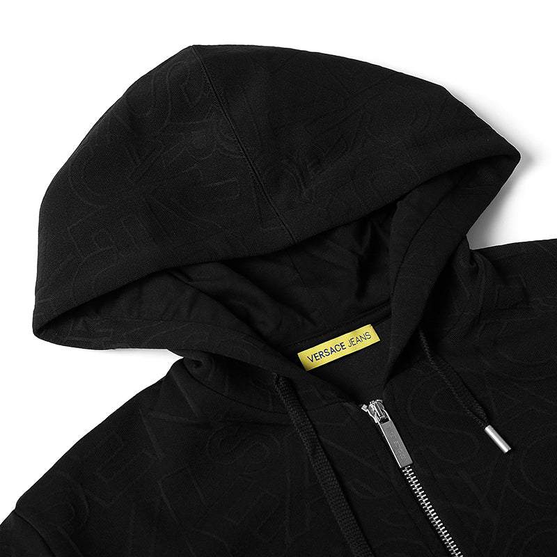 正品Versace/范思哲男装外套休闲运动高街上衣男士拼色连帽卫衣