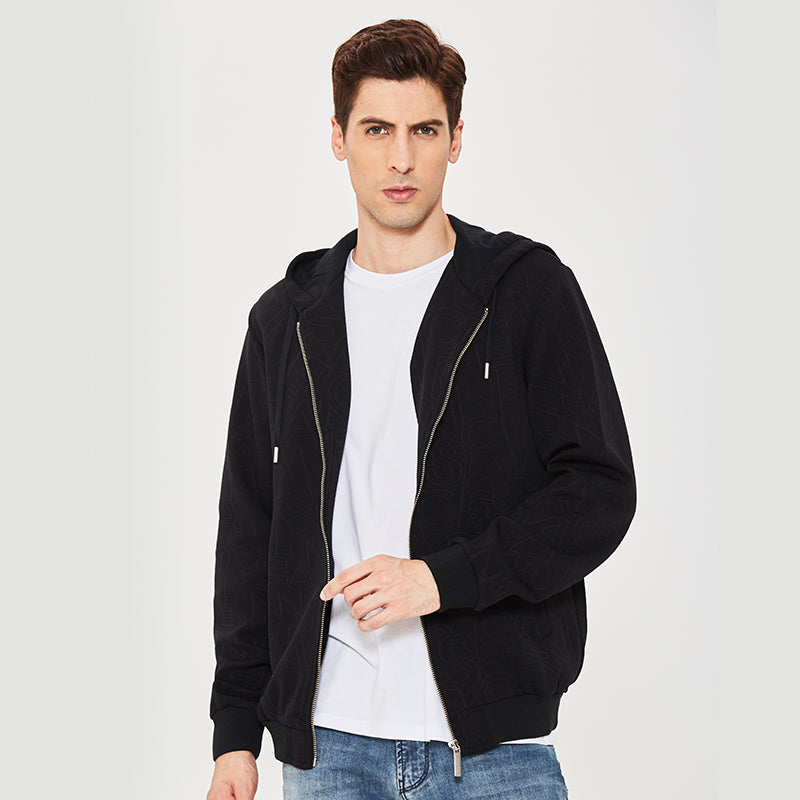 正品Versace/范思哲男装外套休闲运动高街上衣男士拼色连帽卫衣