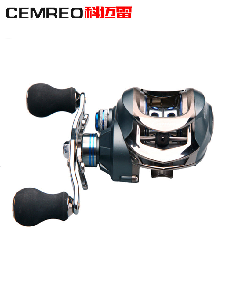科迈雷水滴轮18轴磁力或离心刹车路亚轮防炸线水滴轮渔线轮左右手