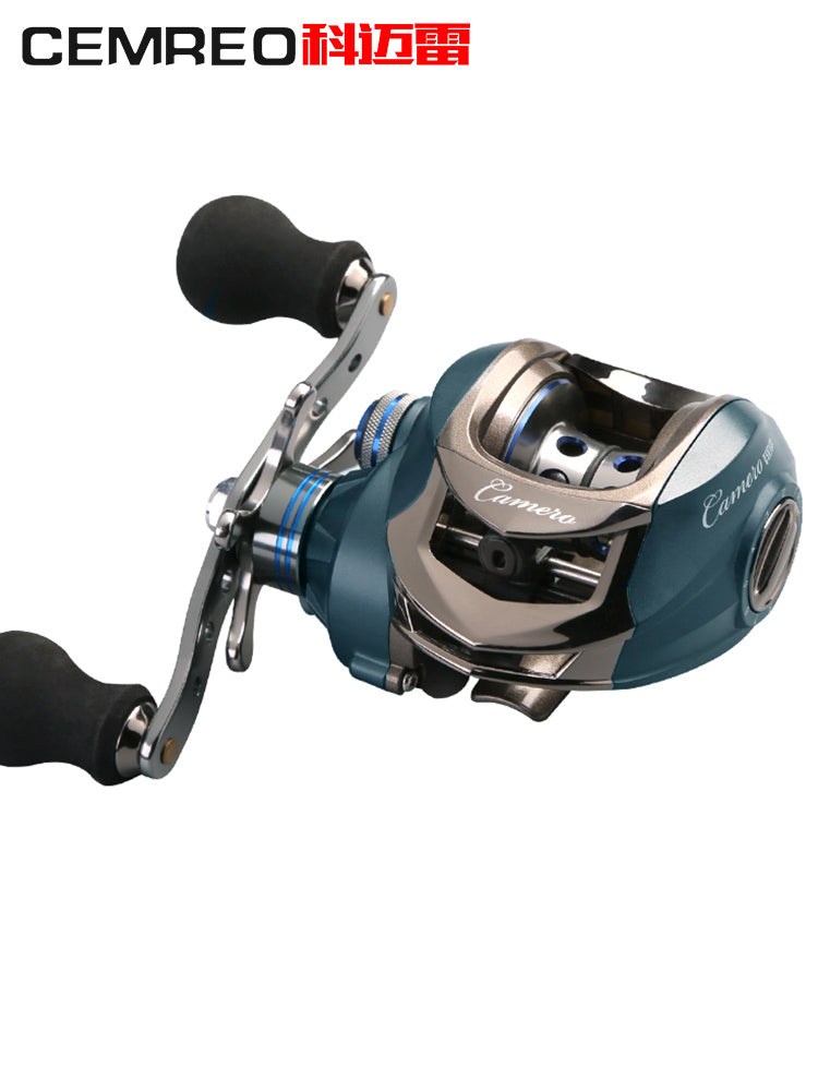 科迈雷水滴轮18轴磁力或离心刹车路亚轮防炸线水滴轮渔线轮左右手