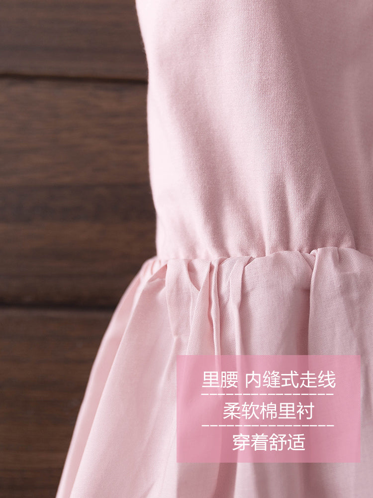 船鼠女童连衣裙宝宝夏装2019新款韩版露背蕾丝儿童公主裙女孩裙子