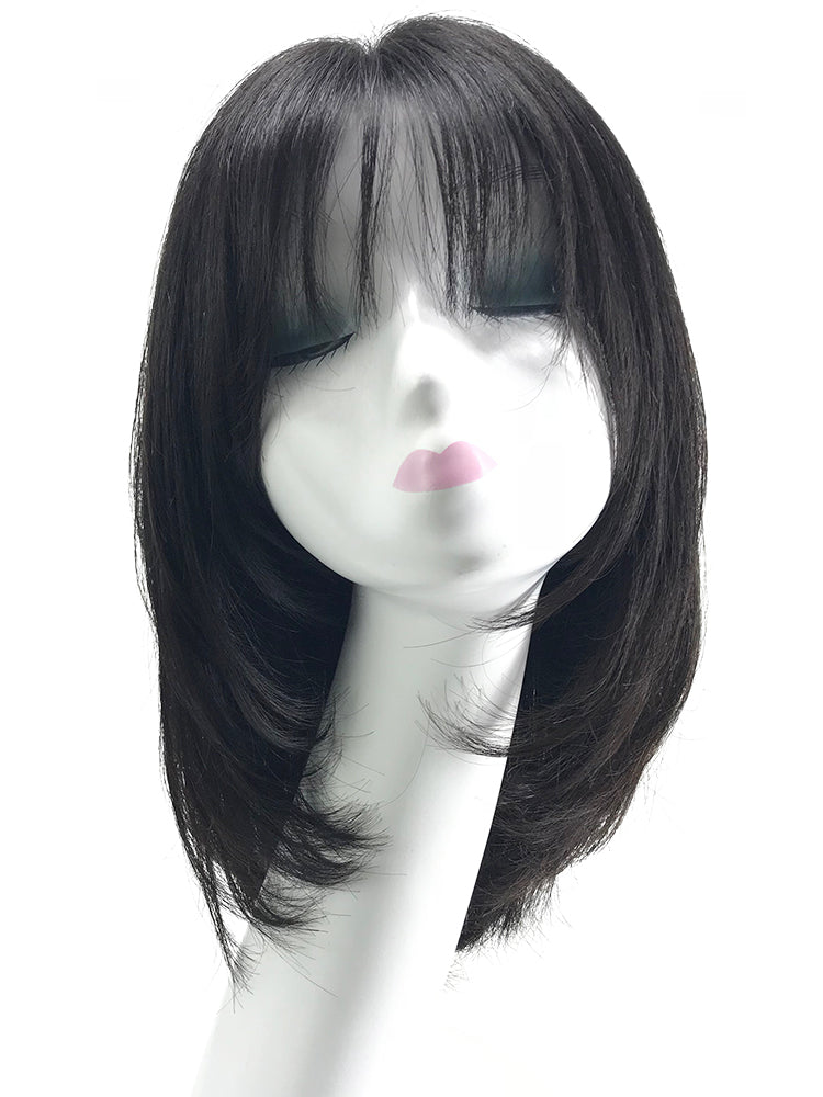 瑞家假发女短发中长发自然全头套式真发网红辛芷蕾同款新式发套