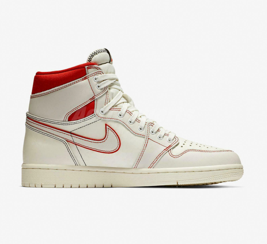 特价现货 Air Jordan 1 AJ1 OG 白红 手稿 兔八哥 555088-160