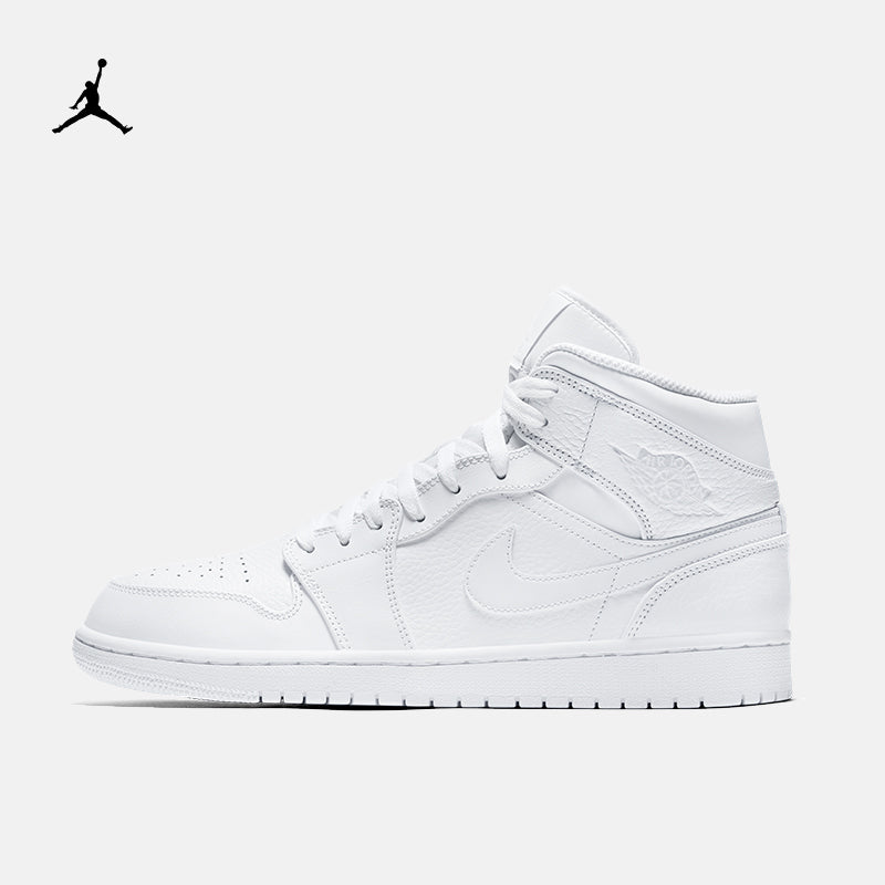 Jordan official AIR JORDAN 1 MID AJ1 men's sports shoes 554724