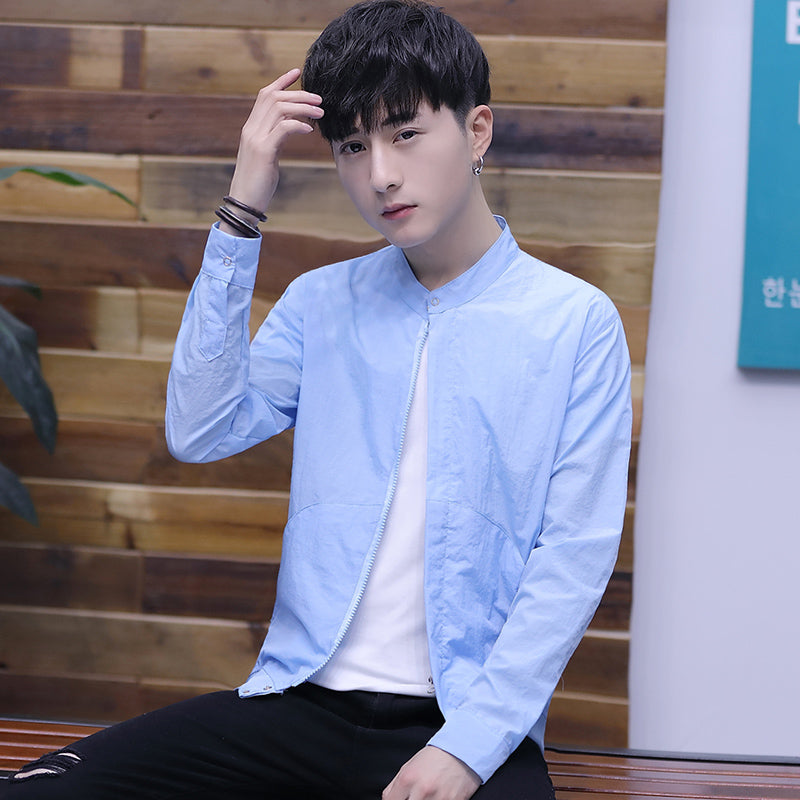 防晒衫外套防晒衣男防紫外线透气速干夹克防晒服户外运动皮肤衣潮