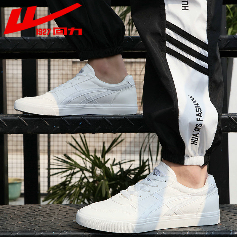 回力男鞋帆布鞋春季2019新款鞋子韩版百搭休闲潮鞋板鞋男士小白鞋