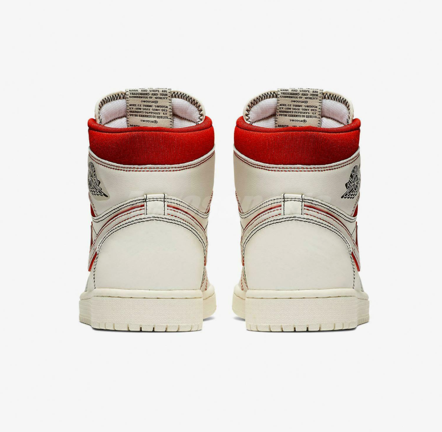 特价现货 Air Jordan 1 AJ1 OG 白红 手稿 兔八哥 555088-160