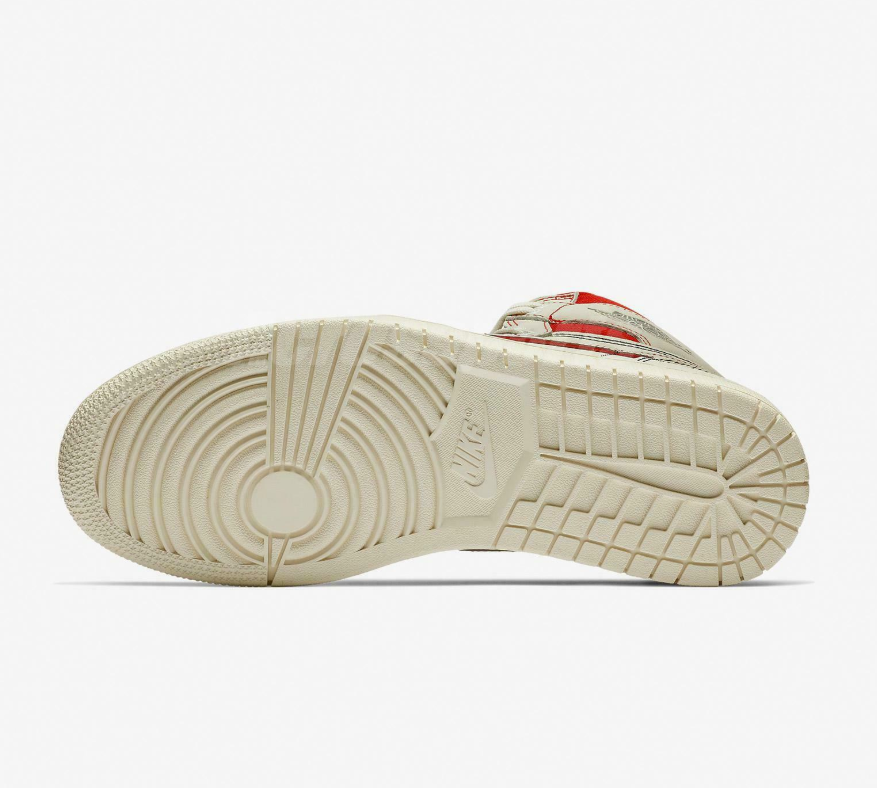 特价现货 Air Jordan 1 AJ1 OG 白红 手稿 兔八哥 555088-160