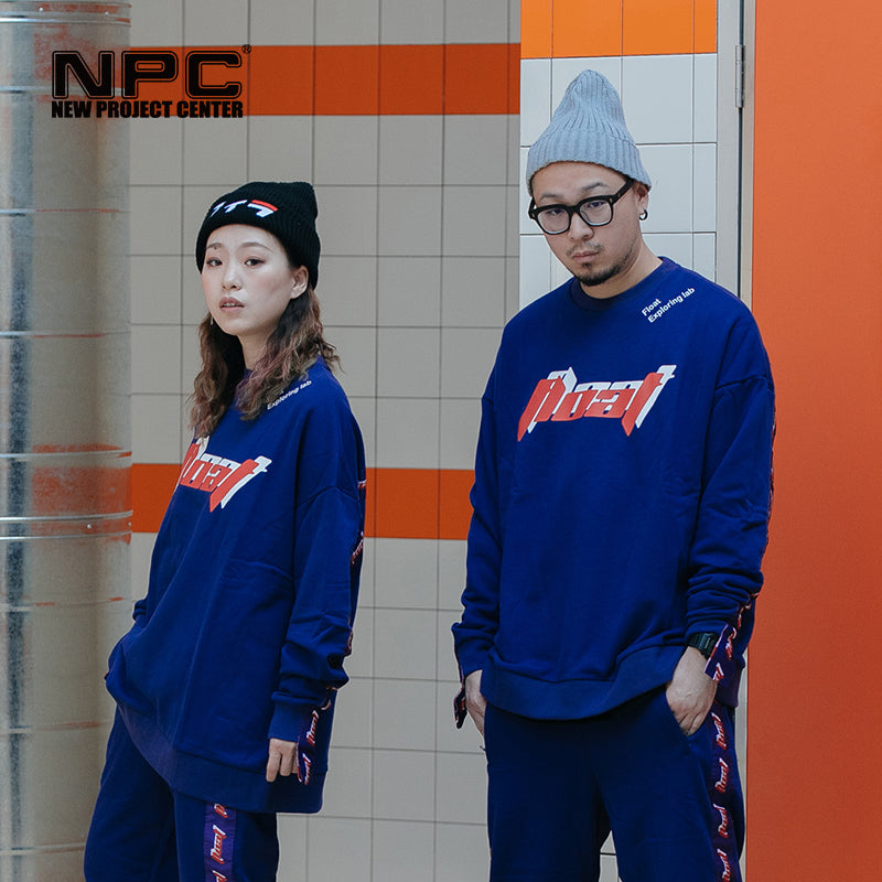 NPC潮牌 FLOAT 印花串标卫衣男街头嘻哈上衣情侣宽松高街长袖欧美
