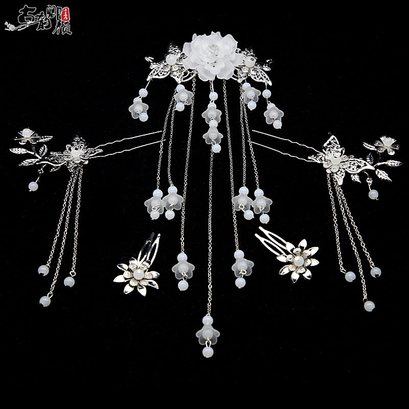 汉服头面首饰全套发簪古风簪子古典古代步摇流苏汉服发饰发夹套装